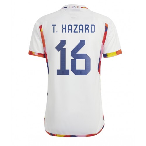 Fotbalové Dres Belgie Thorgan Hazard #16 Venkovní MS 2022 Krátký Rukáv